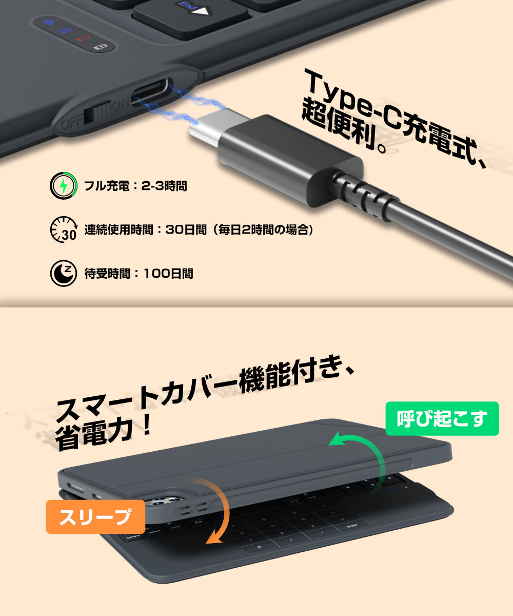 EWIN 【タッチパッド&テンキー付き】iPad A16 11世代/10世代