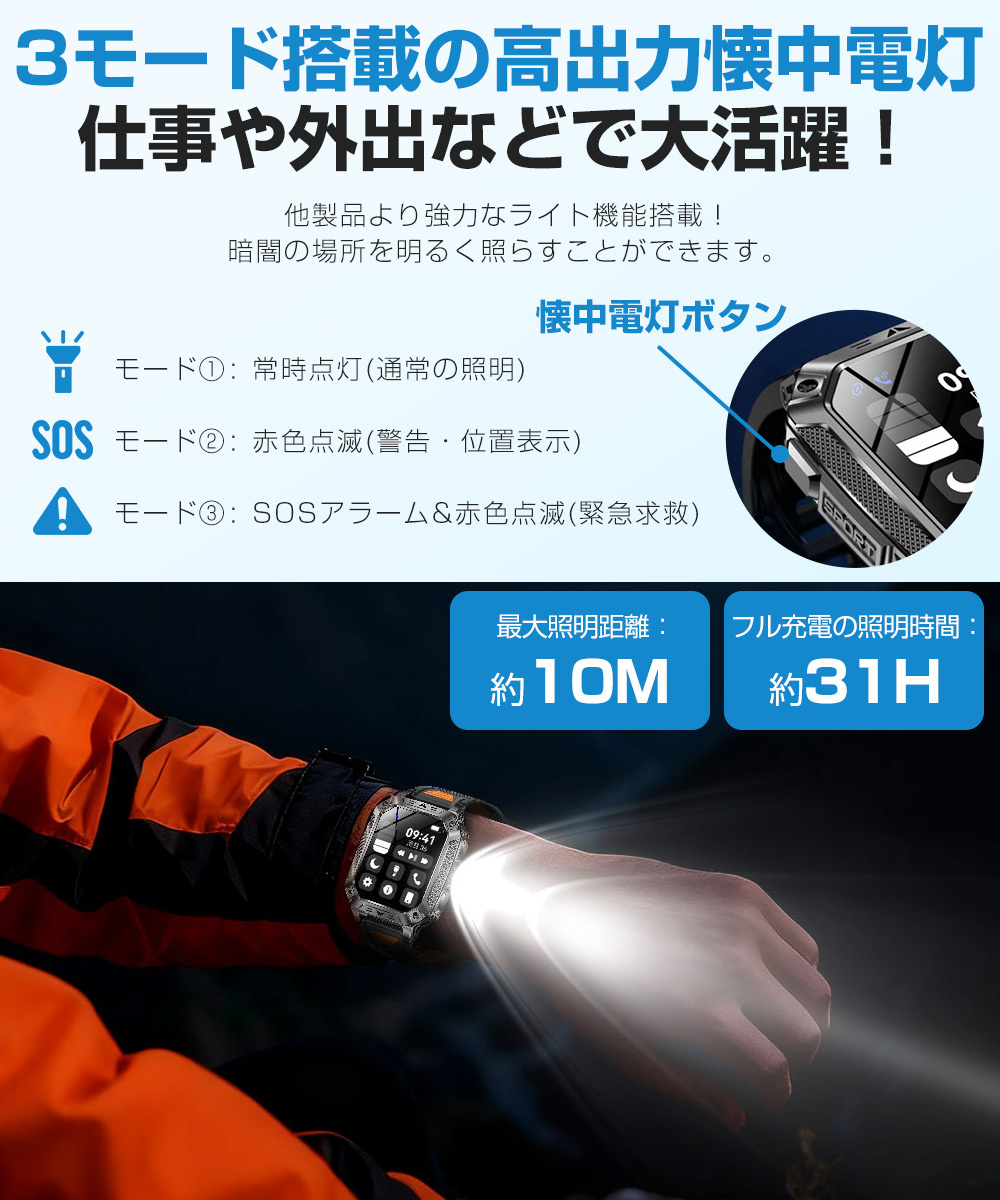 スマートウォッチ 大画面