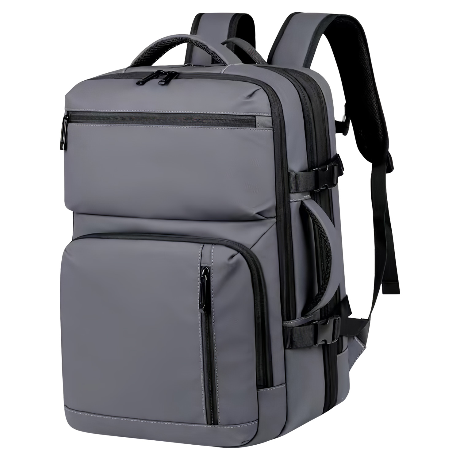 拡張できる リュック メンズ 大容量36L ビジネスバッグ 3Way リュックサック 17インチPC収納 キャリーオン PCリュック 防水 バックパック  180度開閉 男女兼用 |  | 02
