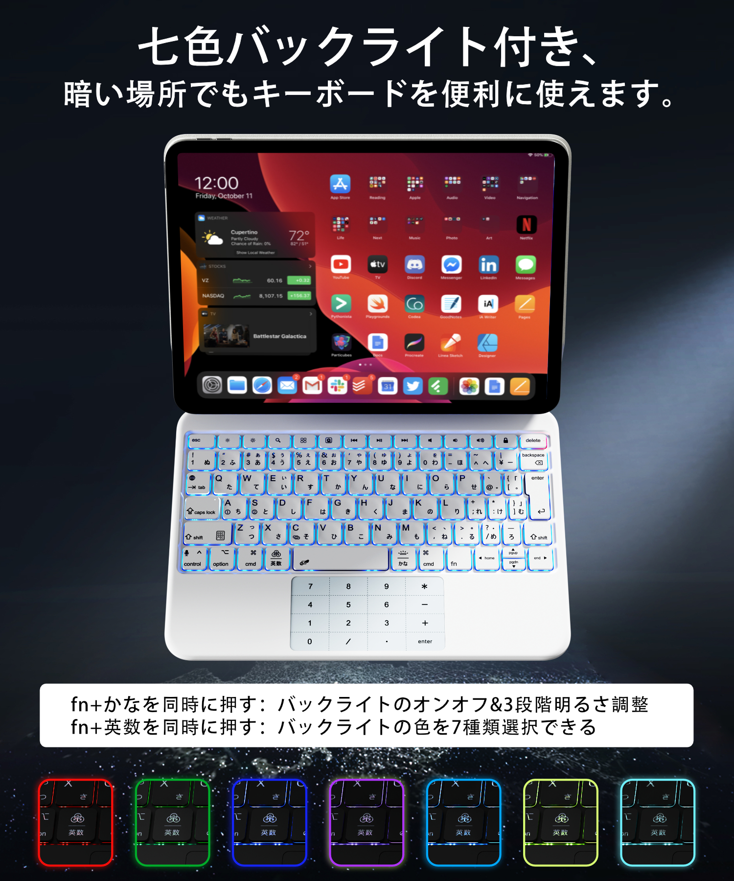 キーボード 11インチiPad Pro