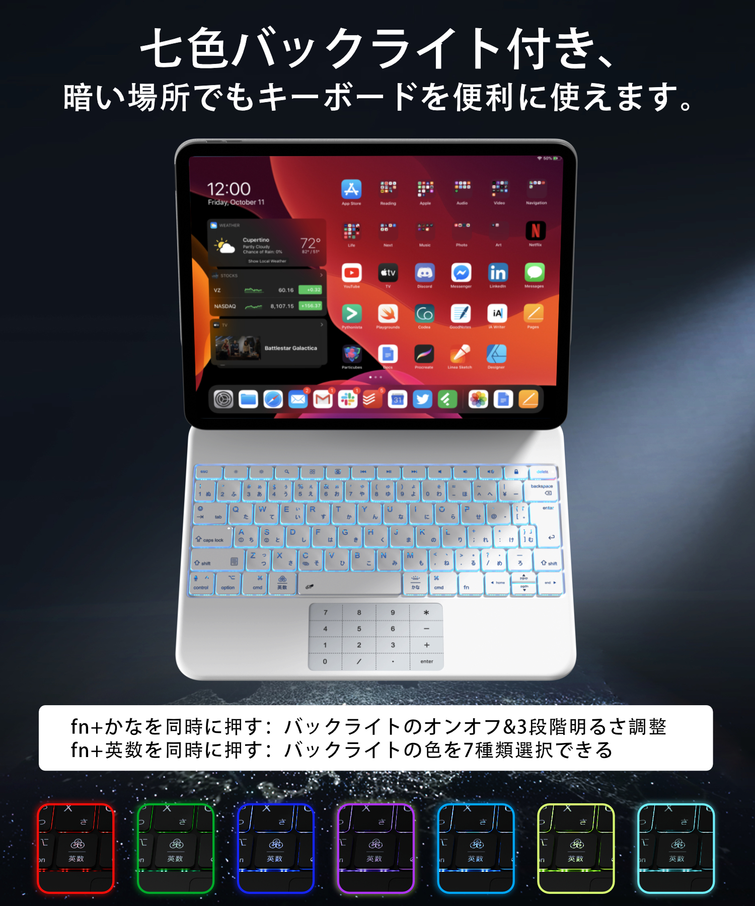 キーボード 11インチiPad Pro