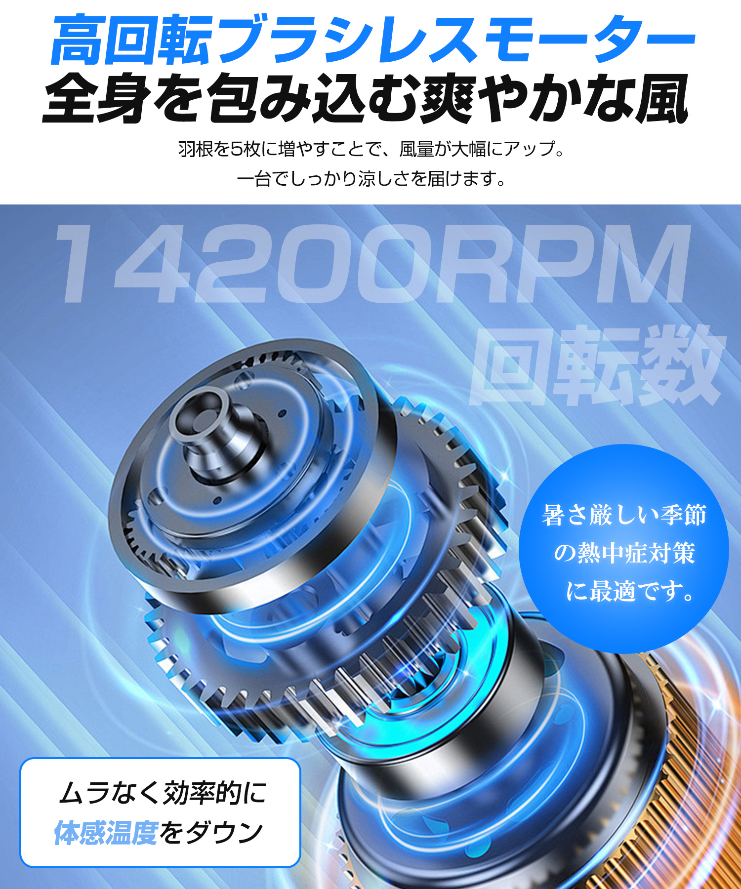 首かけ扇風機