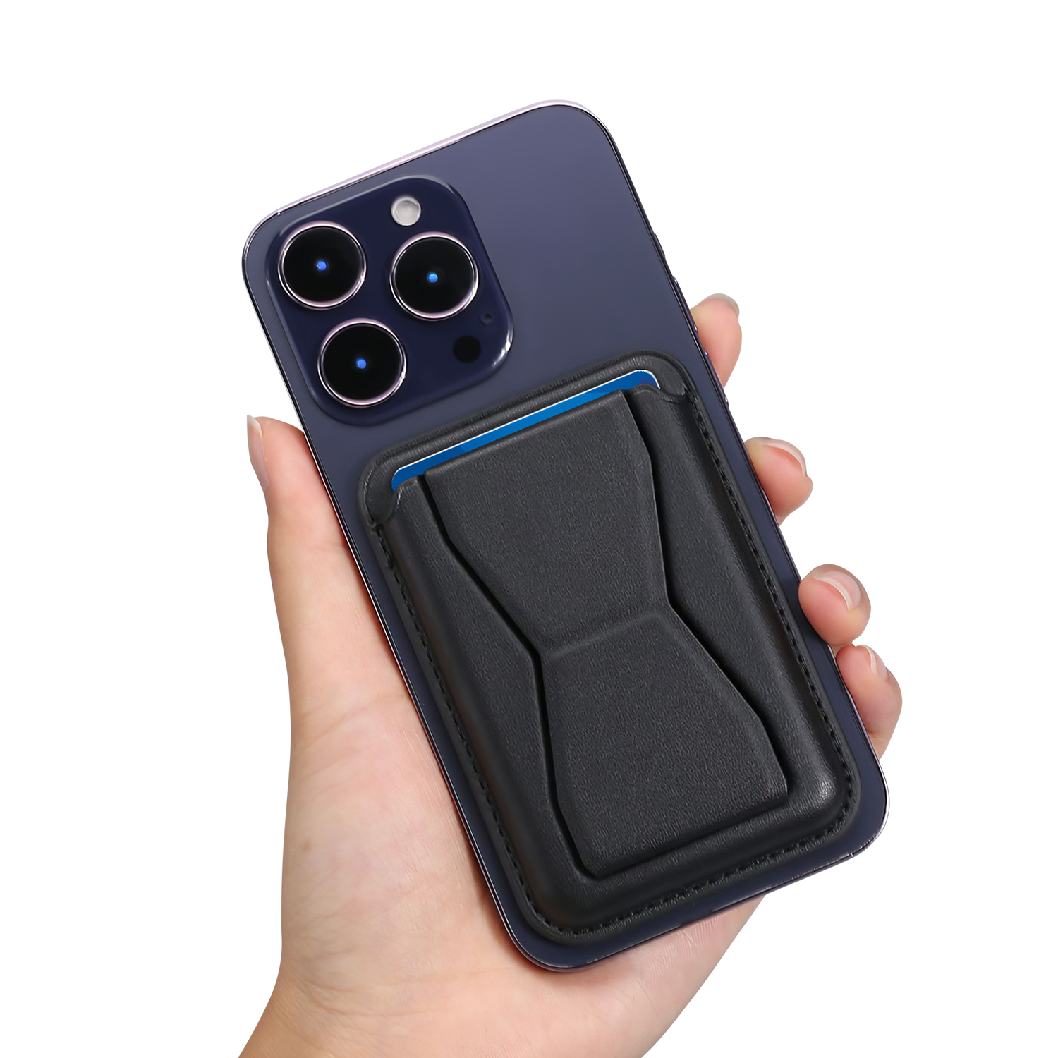 スマホスタンド MagSafe対応 強化磁力 カードケース カード収納 携帯スタンド マグネット メタルリング付き スマホホルダー マグセーフ 磁石 携帯ホルダー |  | 01