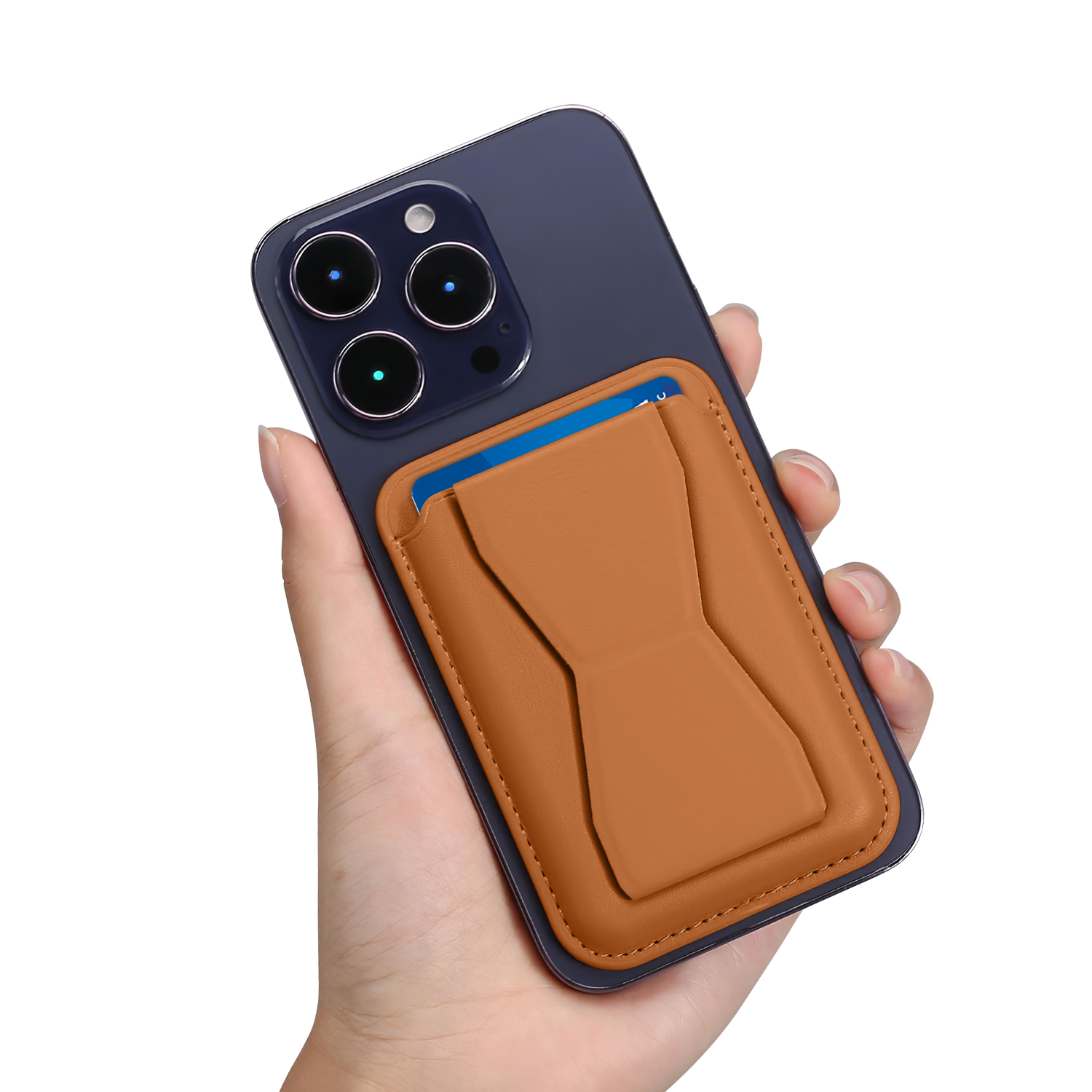 スマホスタンド MagSafe対応 強化磁力 カードケース カード収納 携帯スタンド マグネット メタルリング付き スマホホルダー マグセーフ 磁石 携帯ホルダー |  | 03