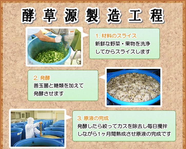 酵草源製造工程1
