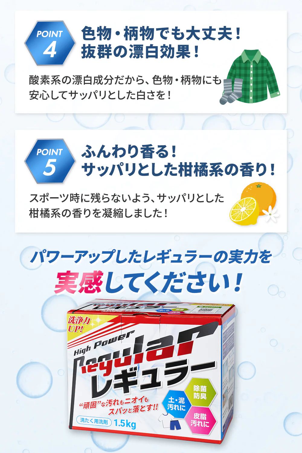レギュラー 洗剤