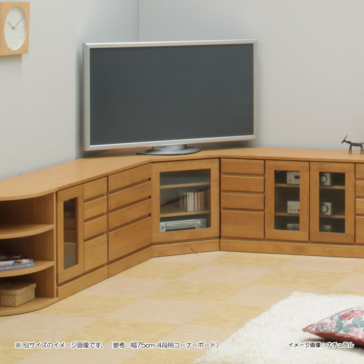 テレビボード3 コーナーボード ローボード 角置き デッキ収納 テレビボード TV台