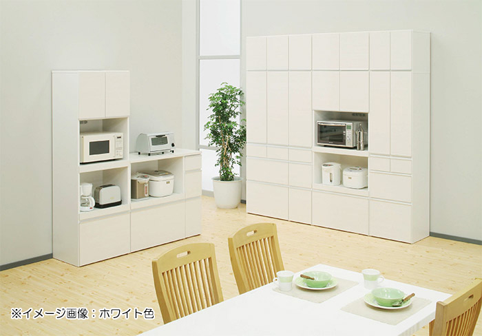 食器棚用上置 レンジ台用上置 幅50cm 完成品 高さ43cm ホワイト｜taiho-kagu｜06