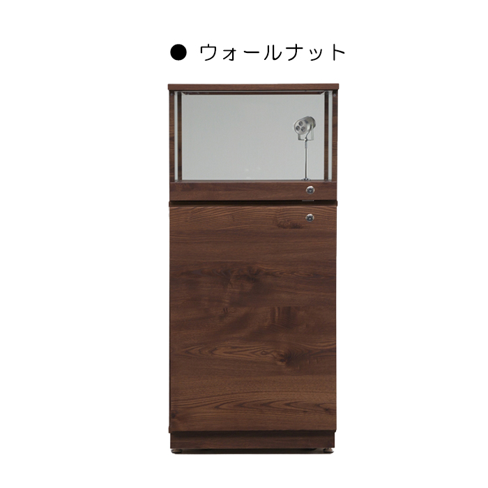 幅55cm コレクションケース ショーケース ロータイプ 高さ123cm 完成品 木製シート貼り コレクションボード キュリオケース フィギュア収納 ガラス 陳列ケース｜taiho-kagu｜04