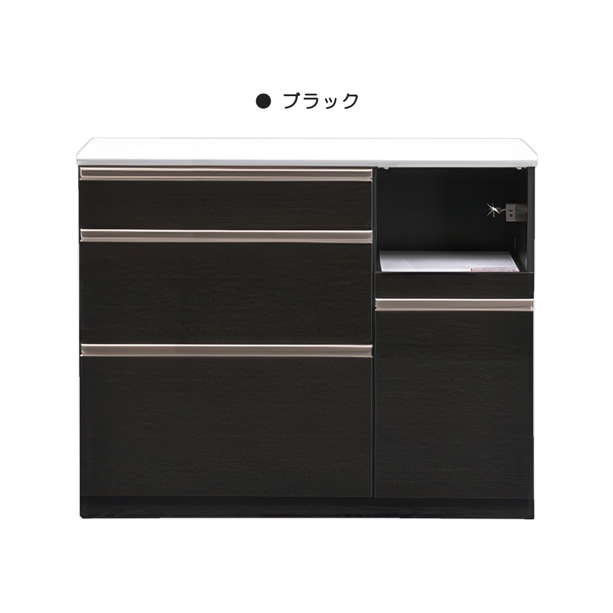 キッチンカウンター 完成品 日本製 レンジ台 食器棚 幅120cm キッチン