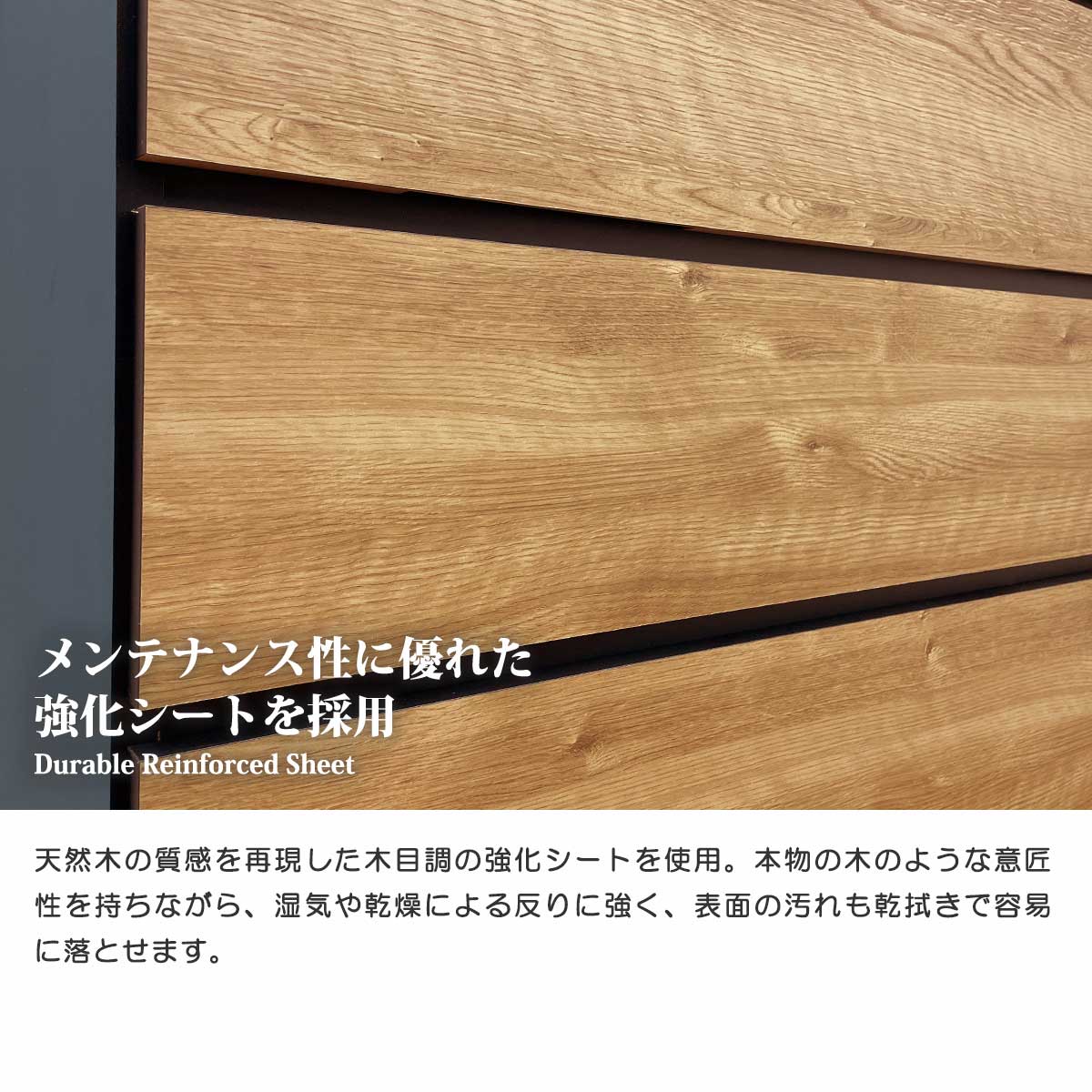 チェスト タンス ローチェスト たんす 木製 おしゃれ 衣装ケース 洋服タンス 4段 幅120cm 収納家具 ブラウンの画像
