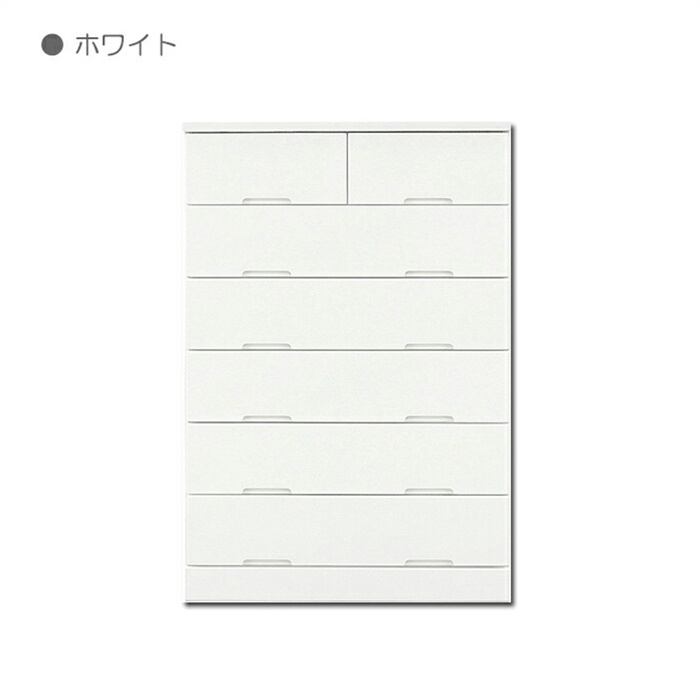 チェスト タンス たんす 木製 おしゃれ 衣装ケース 洋服タンス 6段 幅80cm 収納家具 完成品 ホワイト