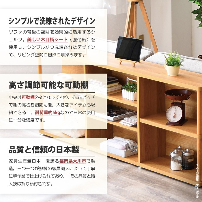 キャビネット オープンラック バックシェルフ 背面化粧合板 裏