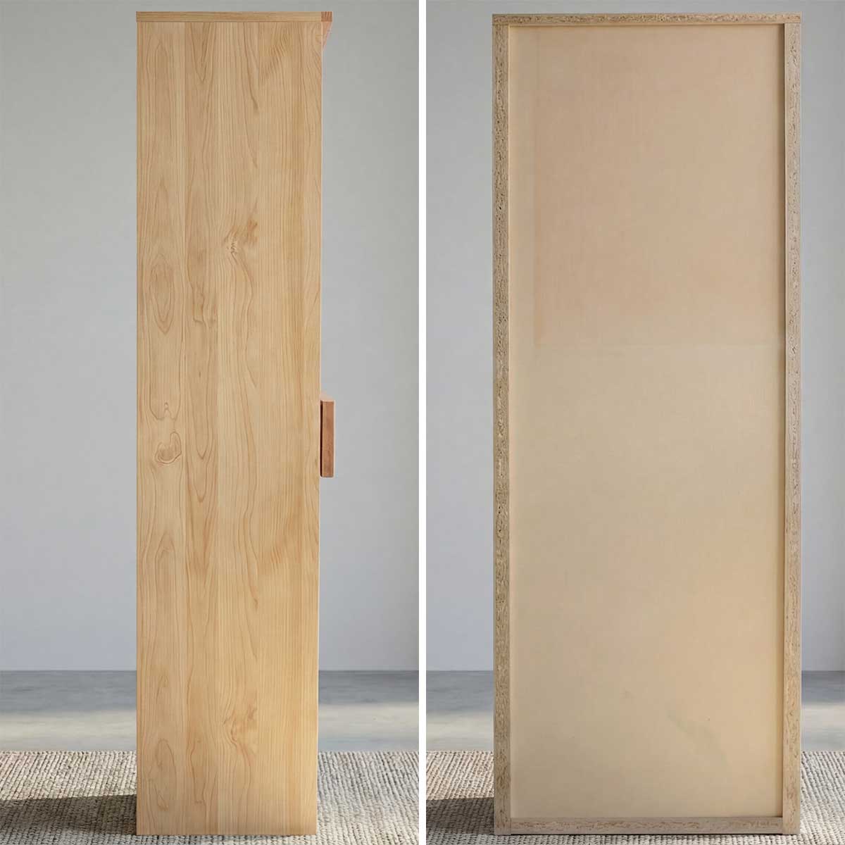 本棚 幅60cm 引き出し付き 日本製 大川家具 アルダー無垢材 オープン