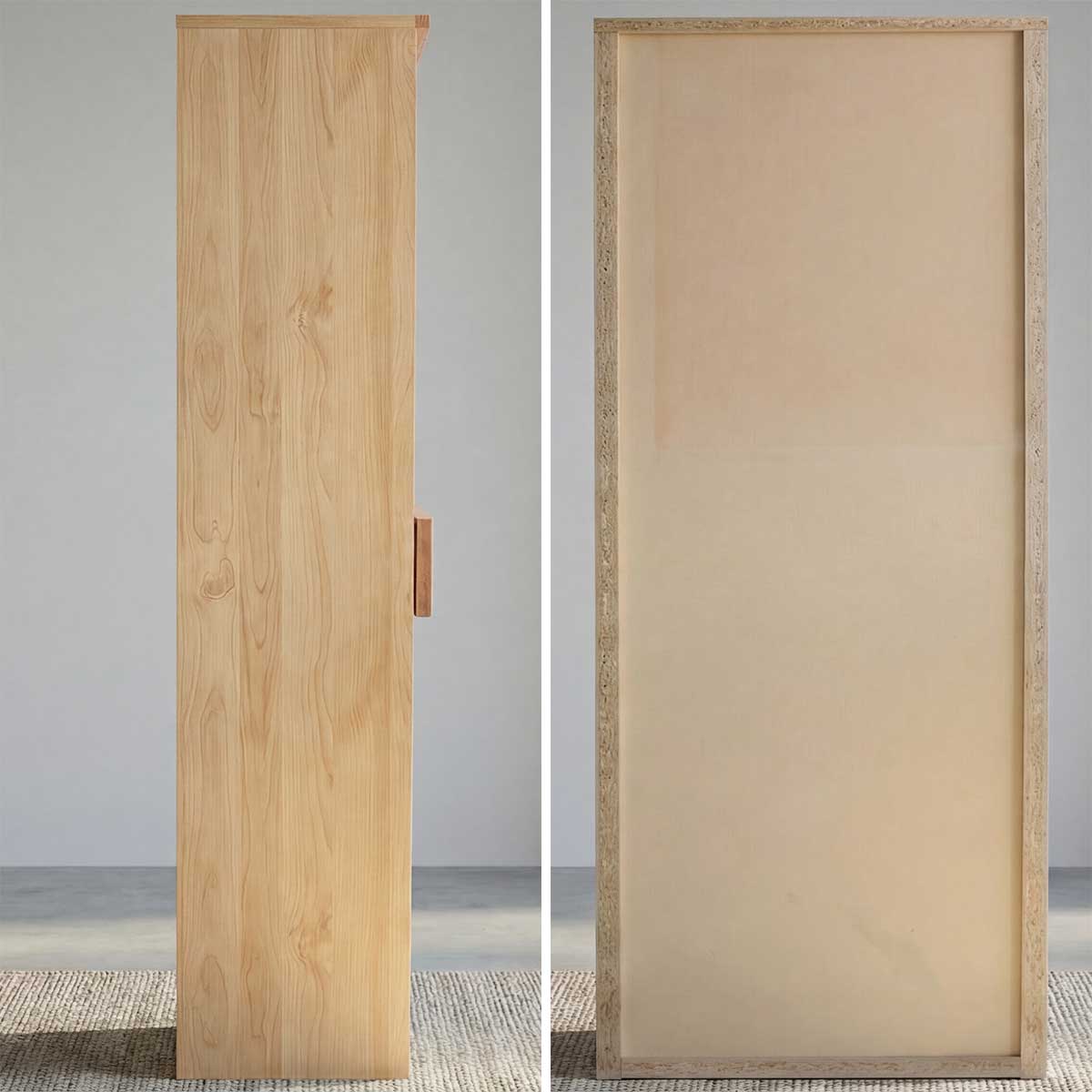 本棚 幅80cm 引き出し付き 日本製 大川家具 アルダー無垢材 オープン