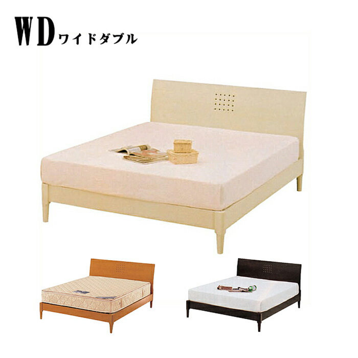ベッド ワイドダブル 木製 ベッドフレーム単体 すのこ シンプル モダン ナチュラル｜taiho-kagu｜04