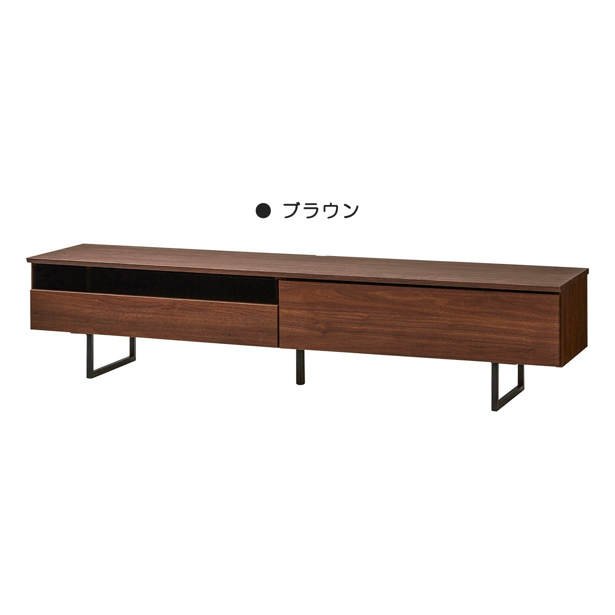 テレビ台 テレビスタンド テレビボード ローボード 幅180cm テレビ TV台 完成品 テレビラック ブラウン | 