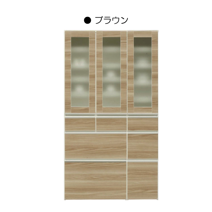 食器棚 ダイニングボード 幅100cm 完成品 キッチン収納 キッチンボード ...