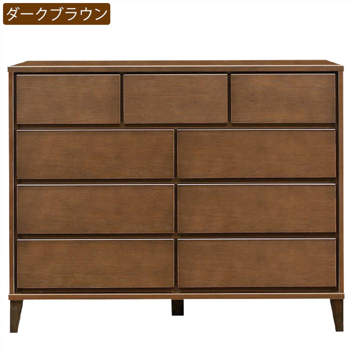 チェスト タンス ローチェスト たんす 木製 おしゃれ 衣装ケース 洋服タンス 4段 幅120cm 収納家具 完成品 リビングチェスト 収納チェスト 引き出し収納_2