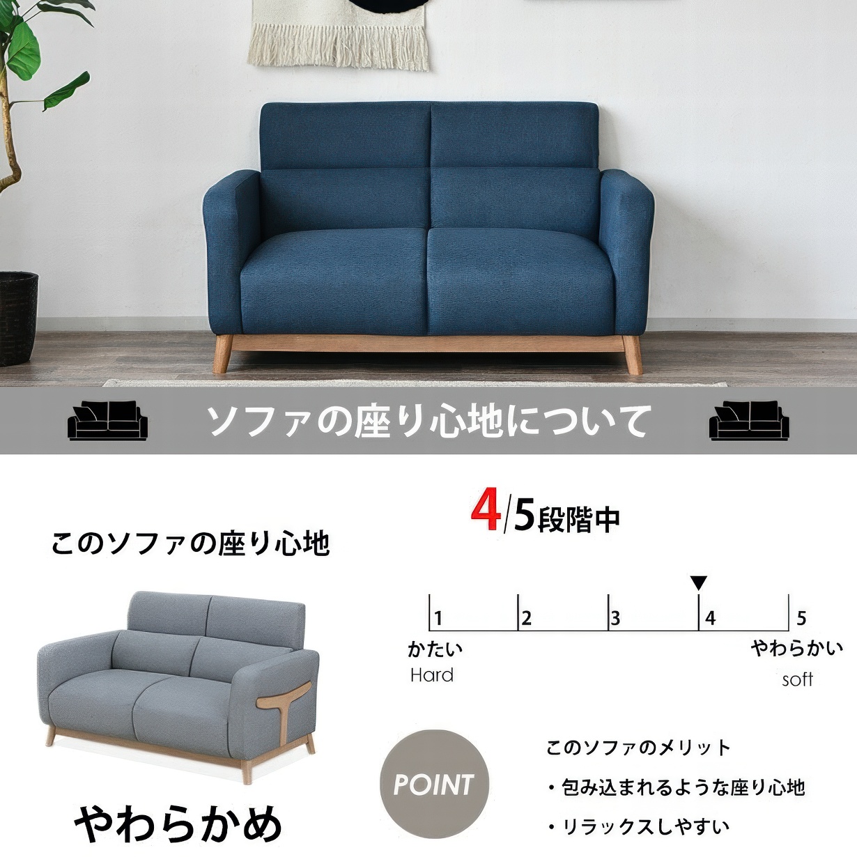 ソファ ソファー 2人掛け 肘置き ファブリック 2人用 アームソファ 2P 