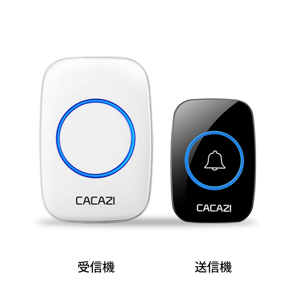インターホン チャイム ワイヤレスチャイム ピンポン おすすめ 介護 玄関 ドアホン 受信機1 送信機1 黒白 |  | 01