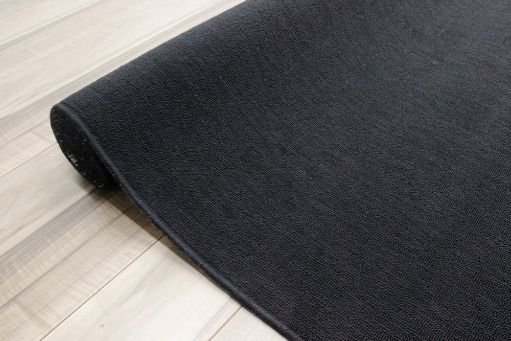 カーペット 6畳 黒 ブラック 絨毯 ラグ 日本製 抗菌 じゅうたん 