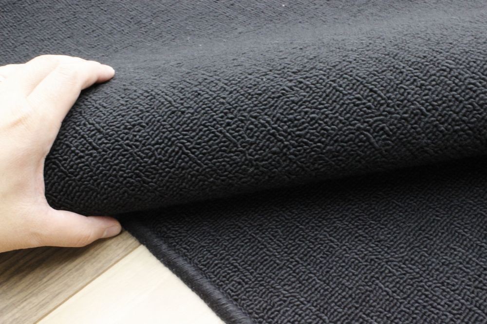 カーペット 6畳 黒 ブラック 絨毯 ラグ 日本製 抗菌 じゅうたん 