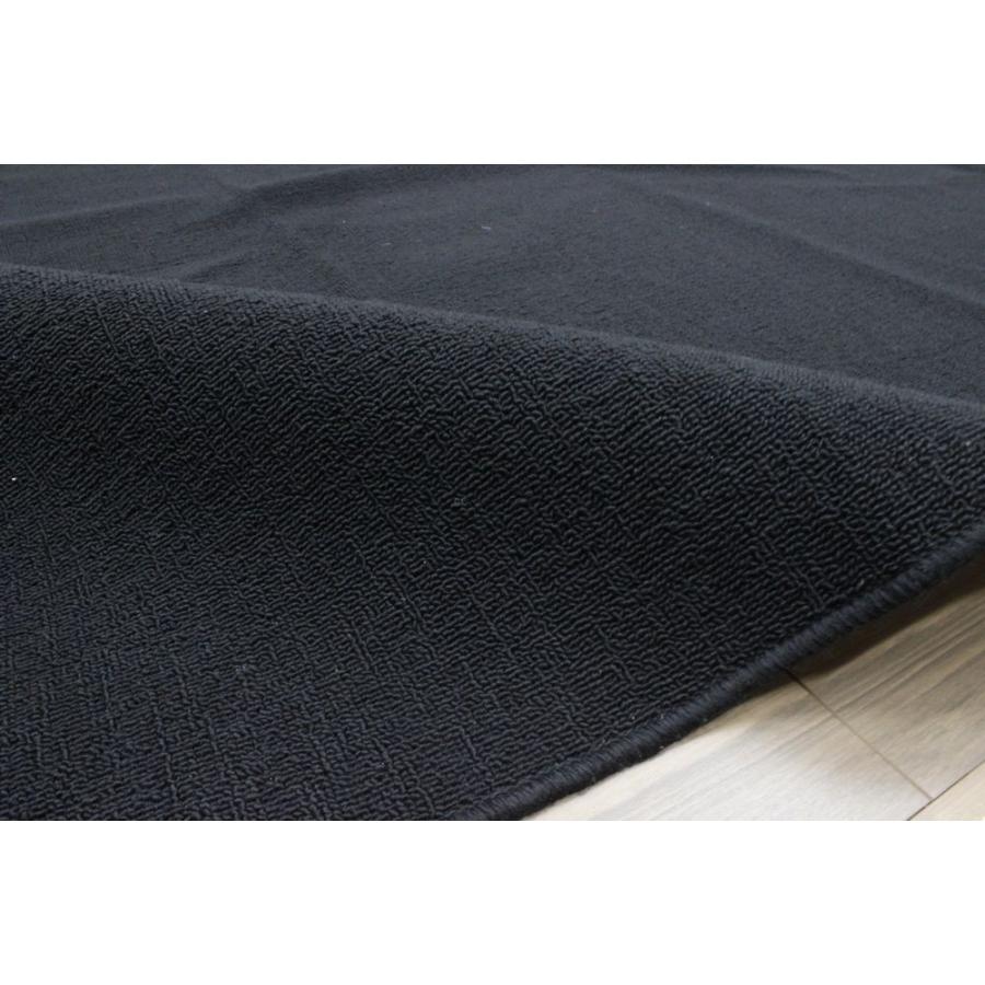 カーペット 8畳 絨毯 じゅうたん 黒 ブラック 白 ホワイト 日本製  折り畳み 抗菌 無地 OSH (リングシリーズ8畳) 江戸間８畳 352×352cm｜tairyo｜02
