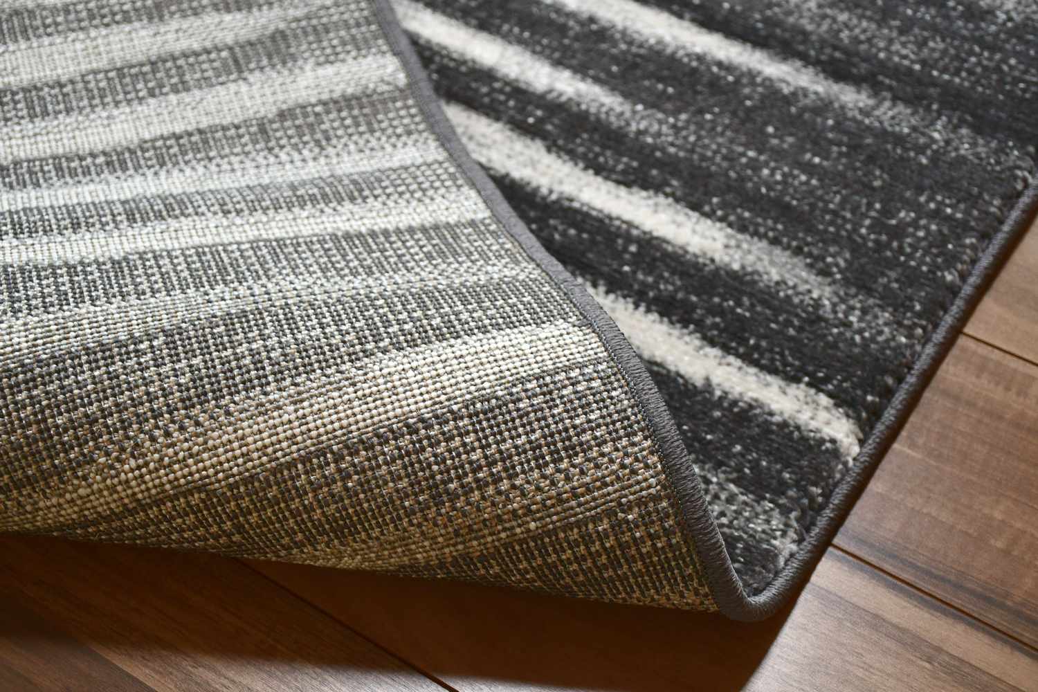 四畳用　200×300 ラグ　カーペット　グレー　超美品 ラグ グレー ブラック 4畳 200×300 cm 絨毯 厚手 クールモダン