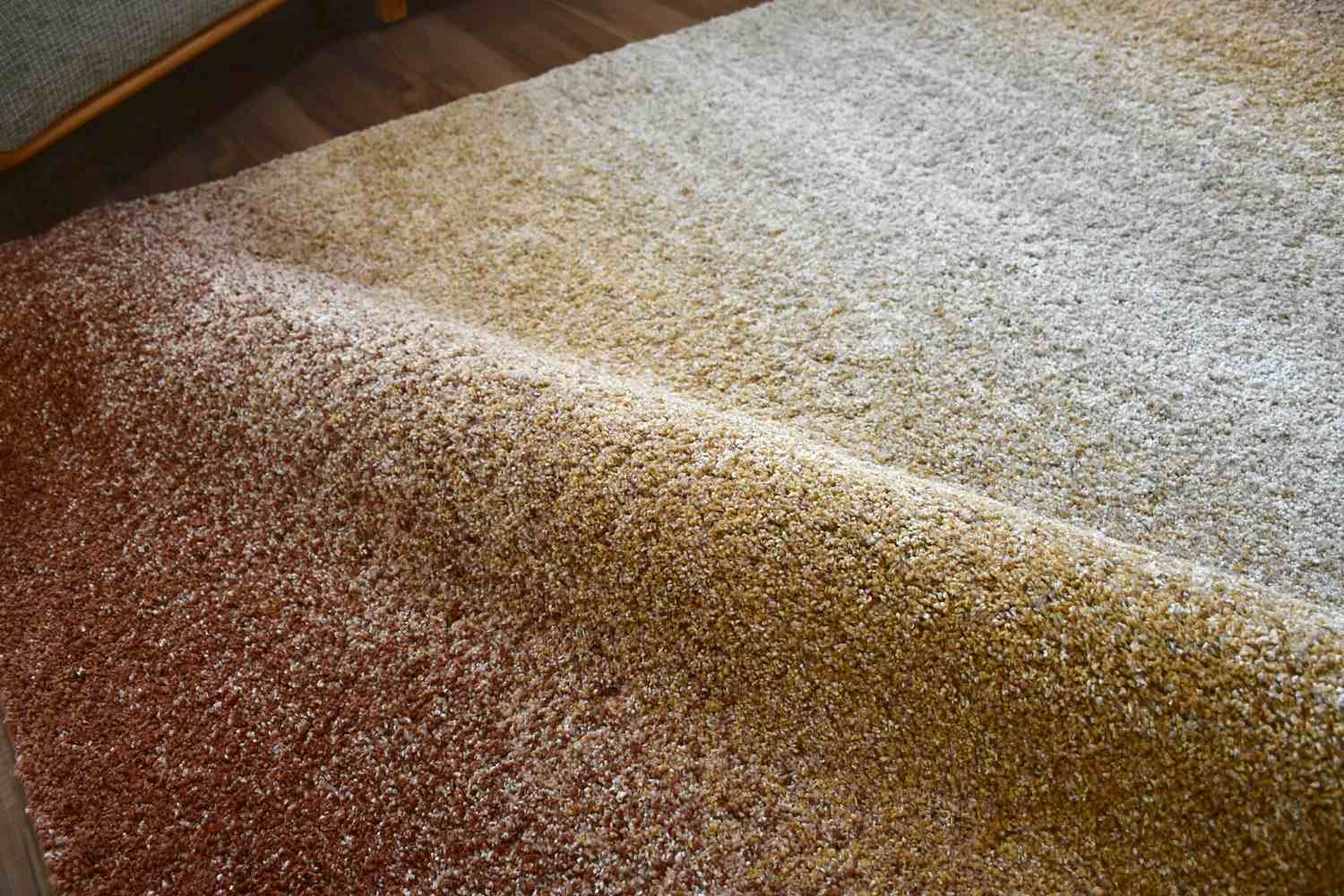 ラグ シャギー おしゃれ カーペット 3畳 200×250cm グラデーション 柄 