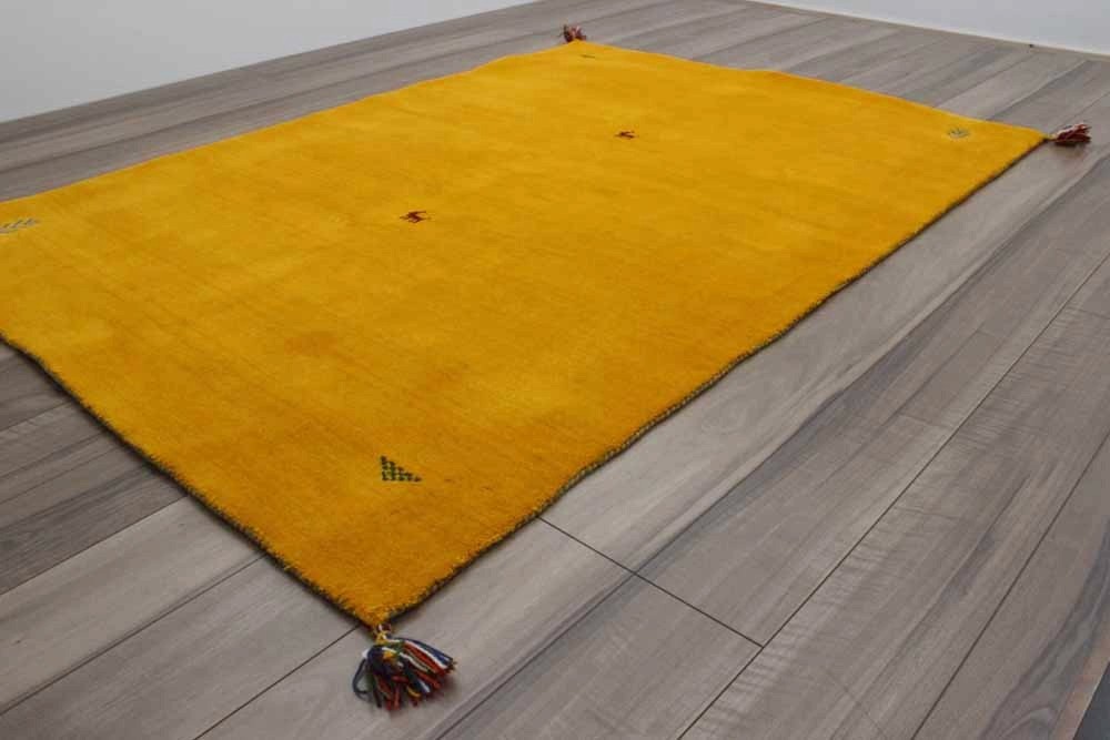 ウール ギャッベ ギャベ絨毯 ラグ 1.5畳 カーペット インド製 絨毯