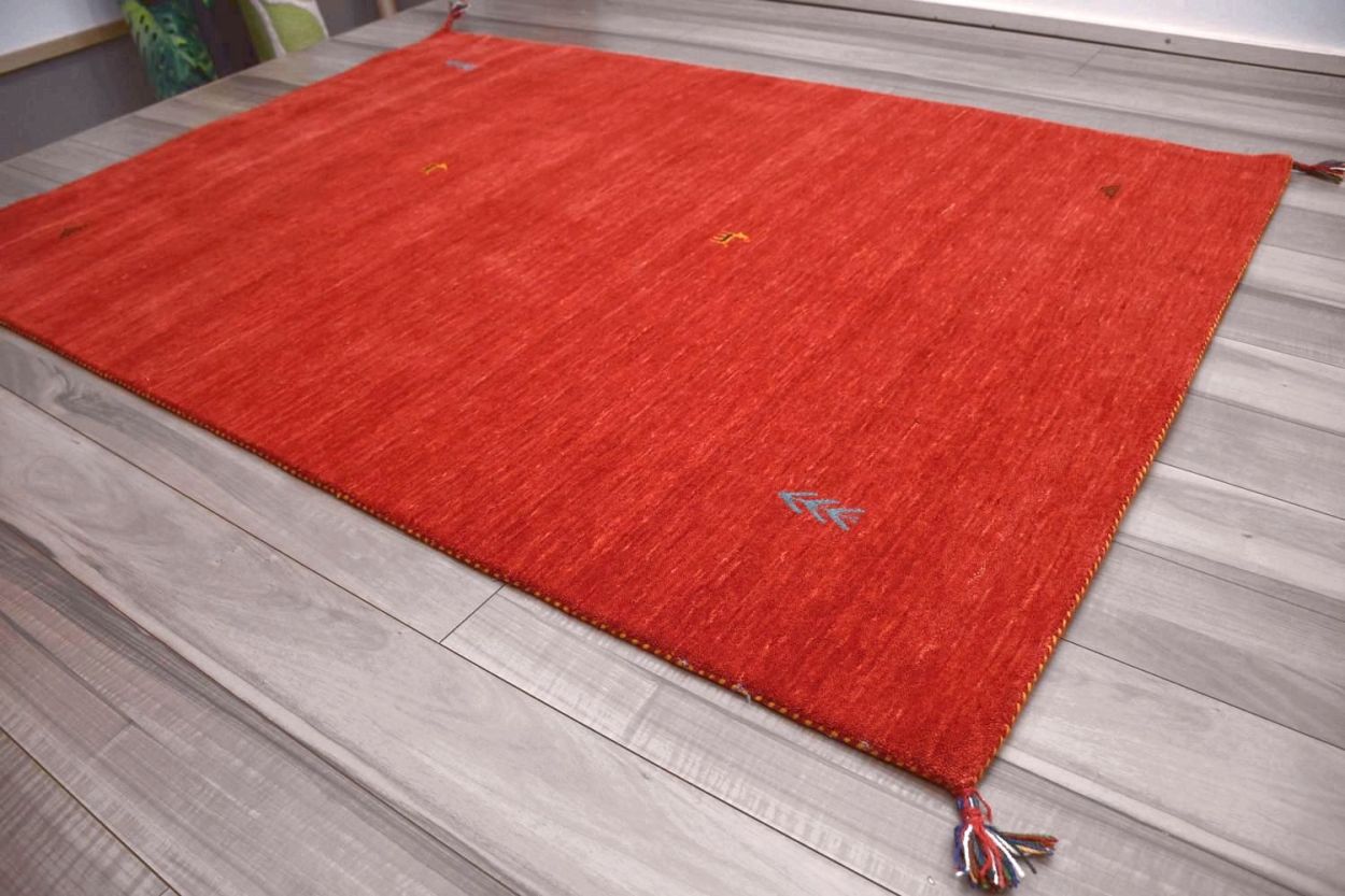 高品質】 インド形ギャッベ 約200x250 直径250cm 3畳｜輸入絨毯 - www
