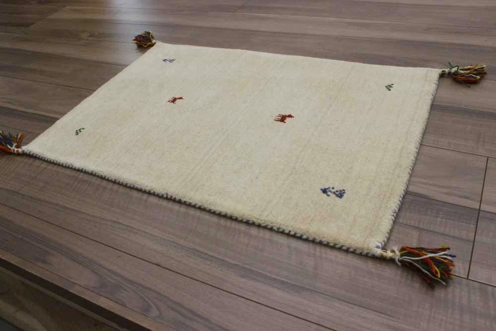 ギャベ ギャッベ ラグ 玄関マット マット 45×75 ウール 絨毯 インド 