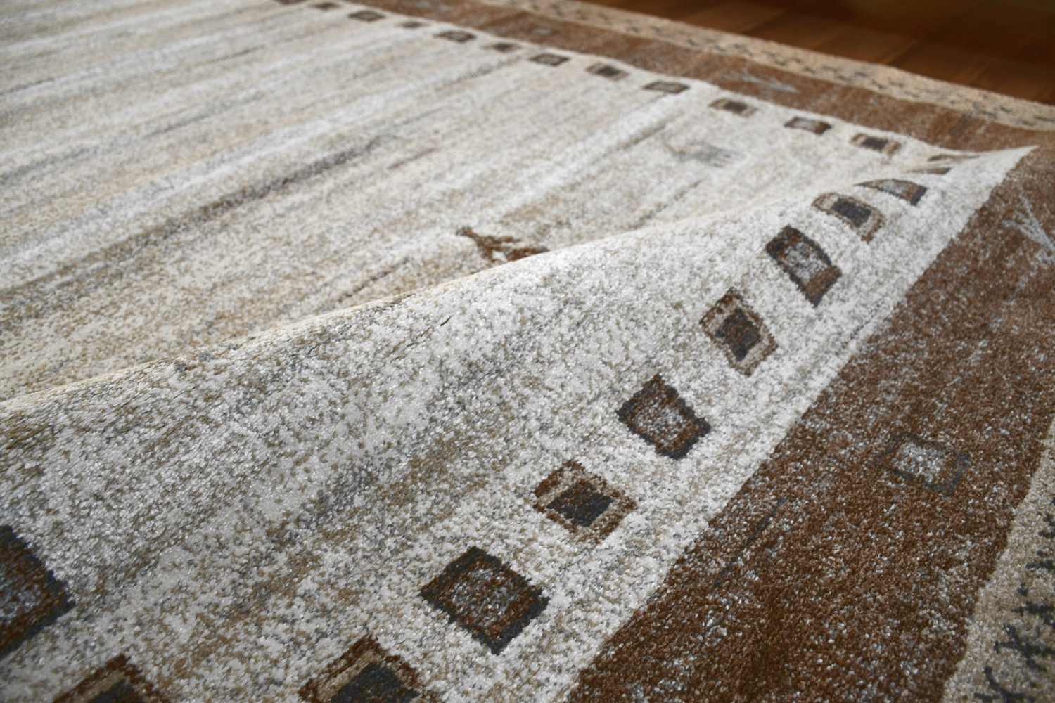 ラグ 北欧 3畳 200×250 cm 絨毯 モダン ギャッベ柄 カーペット 厚手