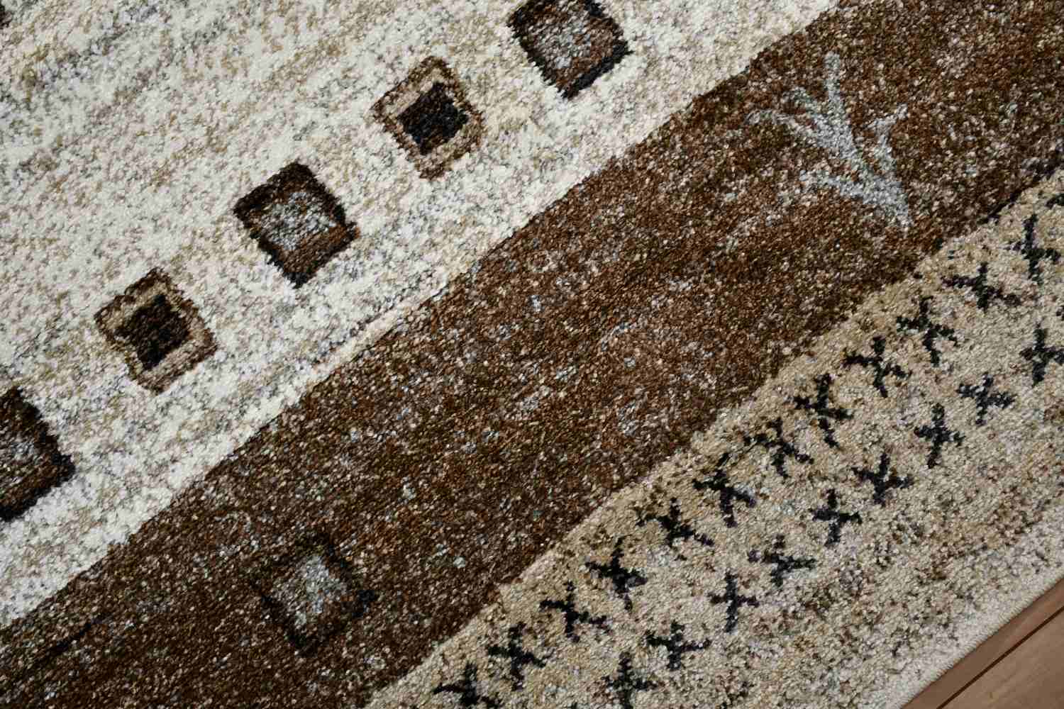 ラグ 北欧 3畳 200×250 cm 絨毯 モダン ギャッベ柄 カーペット 厚手
