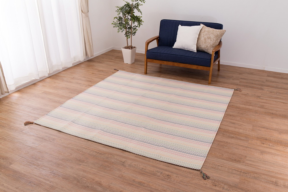 新品 草木染め羊毛 ラグ インド 新品 草木染め羊毛 ラグ インド 新品