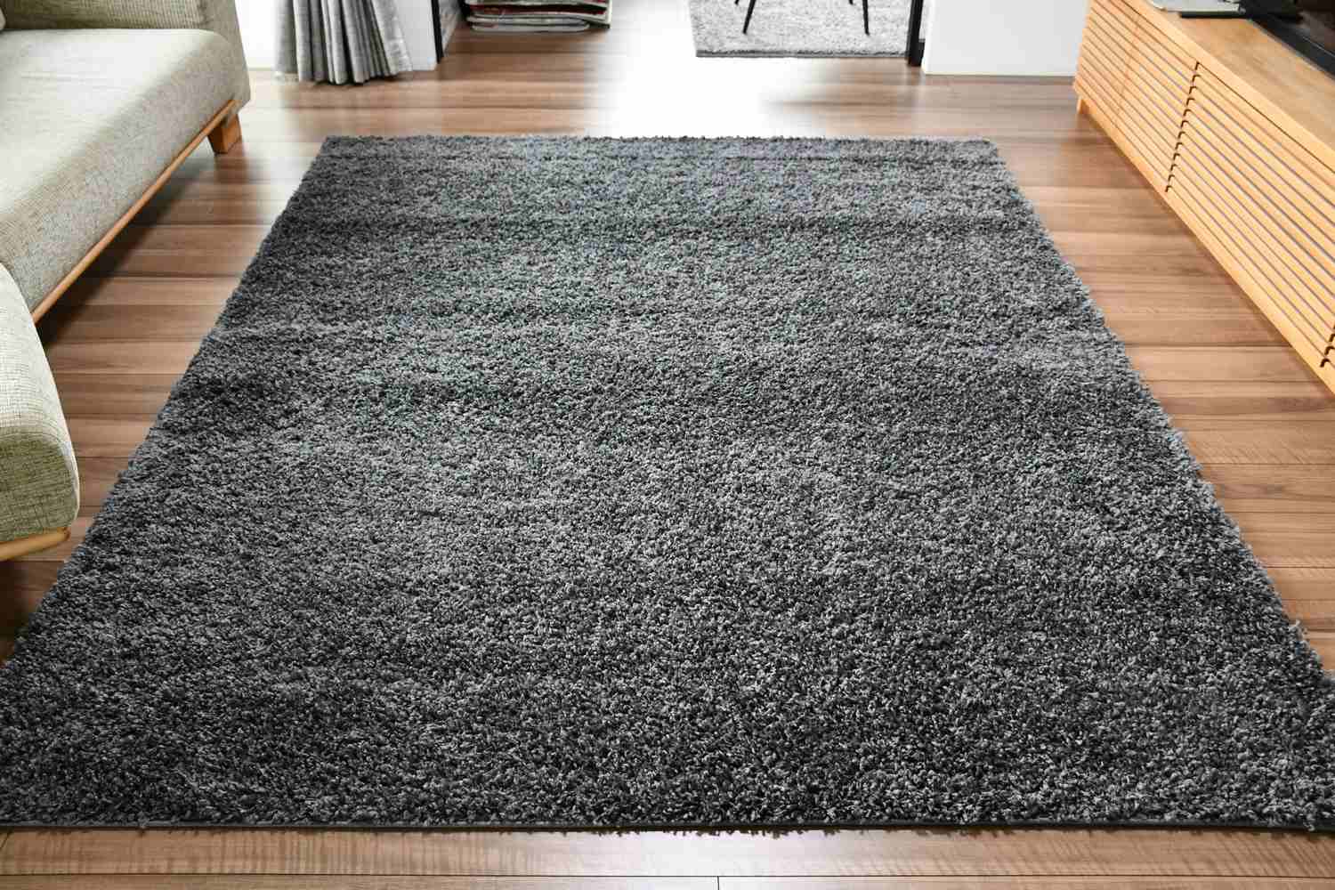 シャギー ラグ 無地 約 1.5畳 140×200cm シンプル 北欧 モダン 絨毯