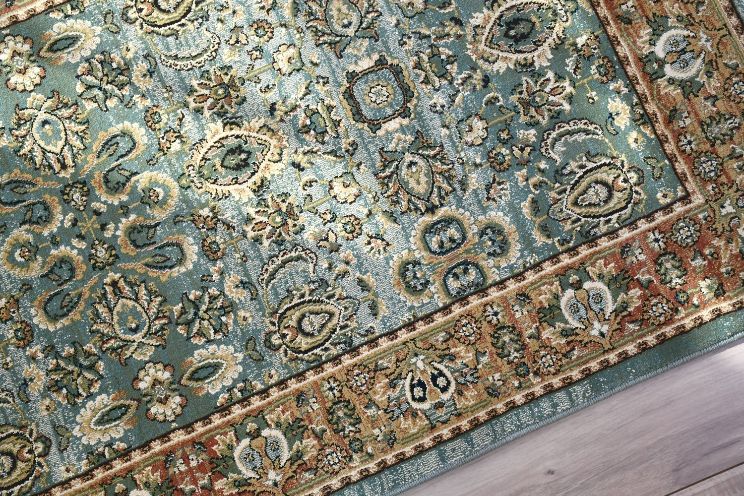 玄関マット ラグマット 約1畳 80×150cm 大判サイズ おしゃれ グリーン