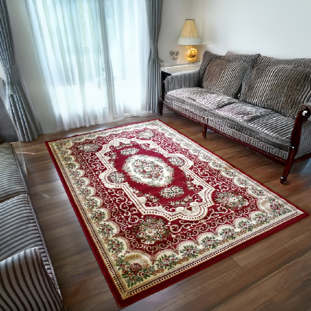 ２００ｘ２５０ｃｍ ラグ 絨毯 3畳 menderu レッド 9473A 200x250cm ラグ 絨毯 3畳 menderu レッド 9473A 【公式通販】
