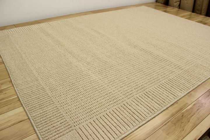 ダイニングラグ カーペット 220×250 日本製 リビング ベージュ