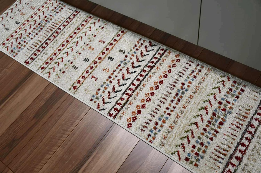 ロングマット キッチンマット 50×180 おしゃれ マット 廊下マット ギャッベ 絨毯 厚手 防炎 当社在庫 (オリバマットシリーズ50ｘ180) ５０×１８０ｃｍ |  | 04