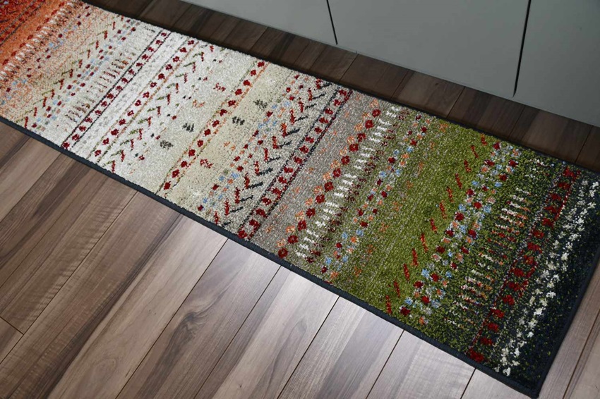 ロングマット キッチンマット 50×180 おしゃれ マット 廊下マット ギャッベ 絨毯 厚手 防炎 当社在庫 (オリバマットシリーズ50ｘ180) ５０×１８０ｃｍ |  | 03