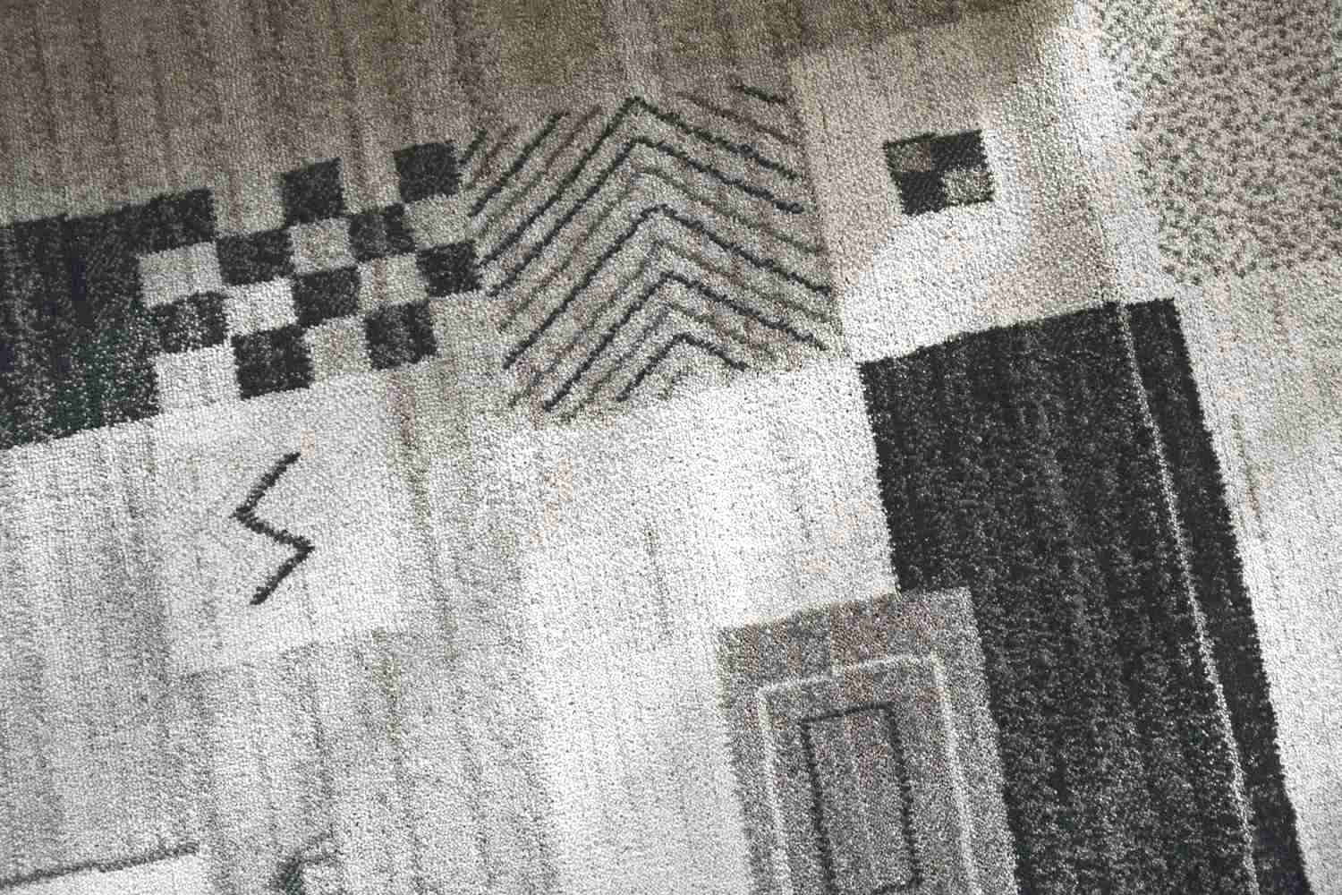 ウール ラグ グレー