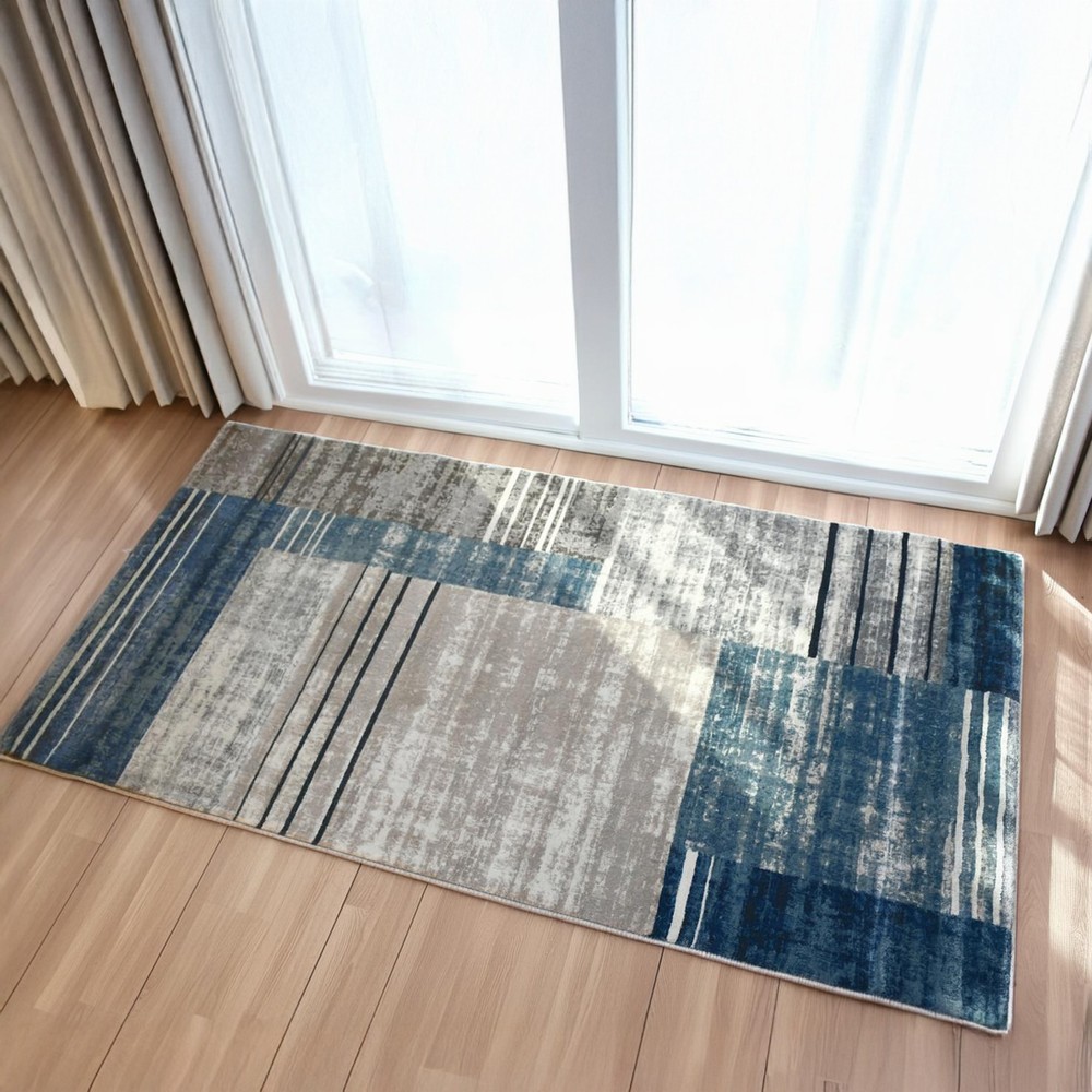 ラグ グレーブラウン