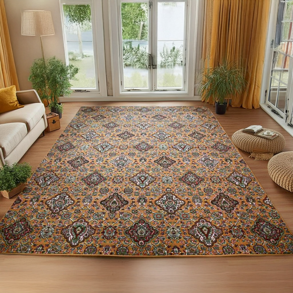 [今月末まで値下げ！]カーペット　ラグ　絨毯　ベルギー カーペット 絨毯 ベルギー おしゃれ 約8畳 ラグ 340×340cm 正方形