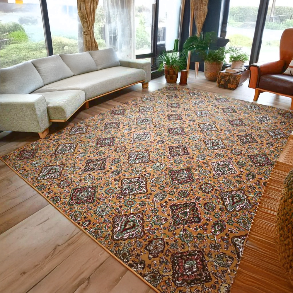 カーペット 絨毯 ベルギー おしゃれ 約8畳 ラグ 340×340cm 正方形