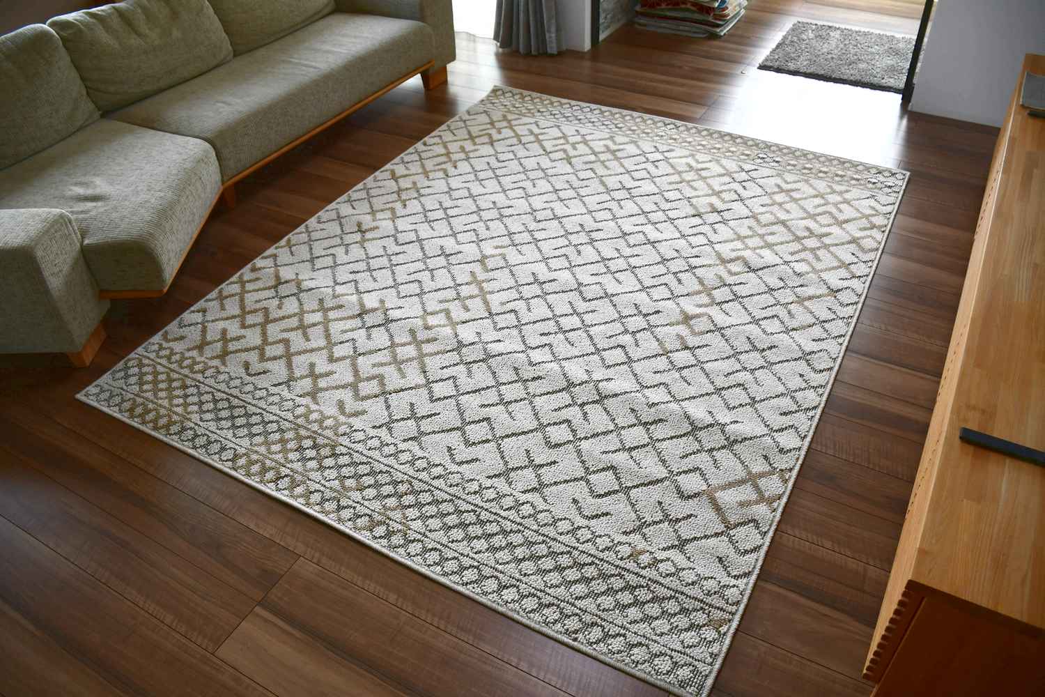 ラグ 3畳 カーペット ラグマット 200×250cm ダイニング リビング 絨毯 アジアン モダン クール 夏 薄手 絨毯 おしゃれ 当社在庫 (サンドロ 200×250) 約三畳