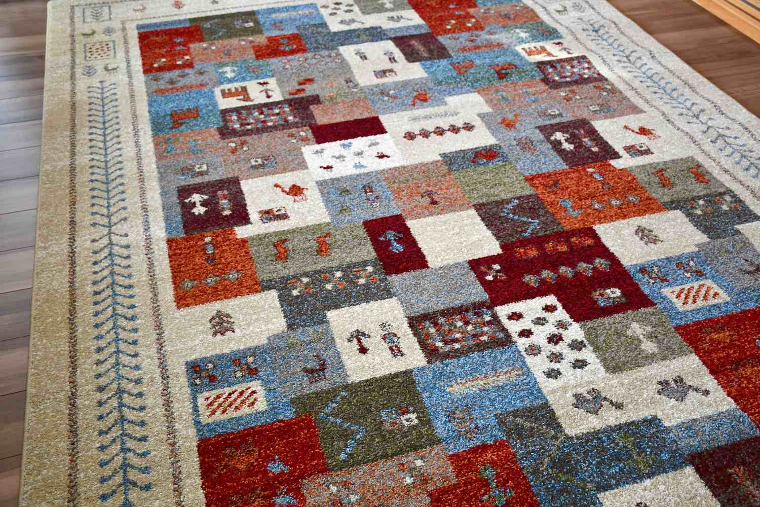 絨毯 ラグ 防炎 カーペット 6畳 240×330cm 厚手 ギャベ柄 ギャッペ風 柄 じゅうたん おしゃれ ウィルトン オリジナル 当社在庫 (ラオショール 240×330) 長方形_8