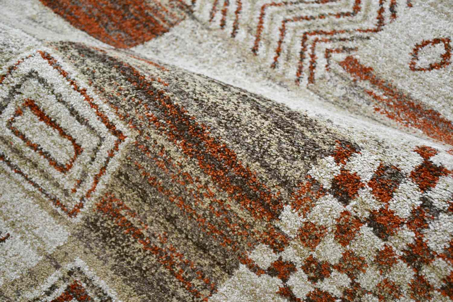 絨毯 ラグ 防炎 カーペット 6畳 240×330cm 厚手 ギャベ柄 ギャッペ風 柄 じゅうたん おしゃれ ウィルトン オリジナル 当社在庫 (ラオショール 240×330) 長方形_12