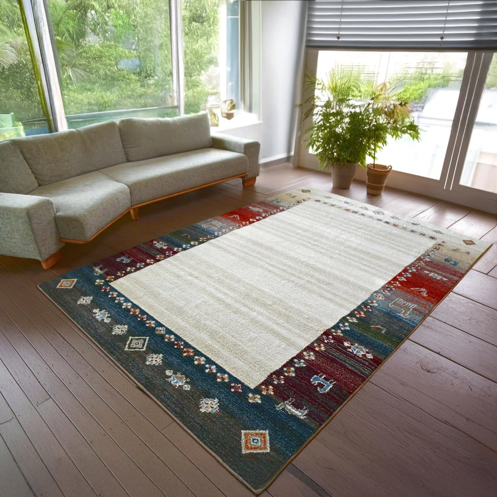 絨毯 ラグ 防炎 カーペット 6畳 240×330cm 厚手 ギャベ柄 ギャッペ風 柄 じゅうたん おしゃれ ウィルトン オリジナル 当社在庫 (ラオショール 240×330) 長方形_15